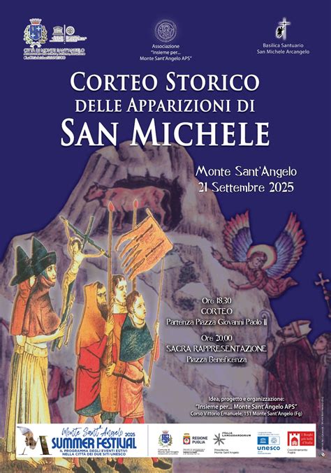 illustrazione delle apparizioni dell'Arcangelo Michele sul Gargano