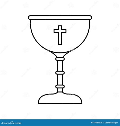 illustrazione simbolica del calice e della croce con il sangue di Cristo
