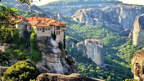 Antica rappresentazione dell'accesso ai monasteri di Meteora tramite carrucole