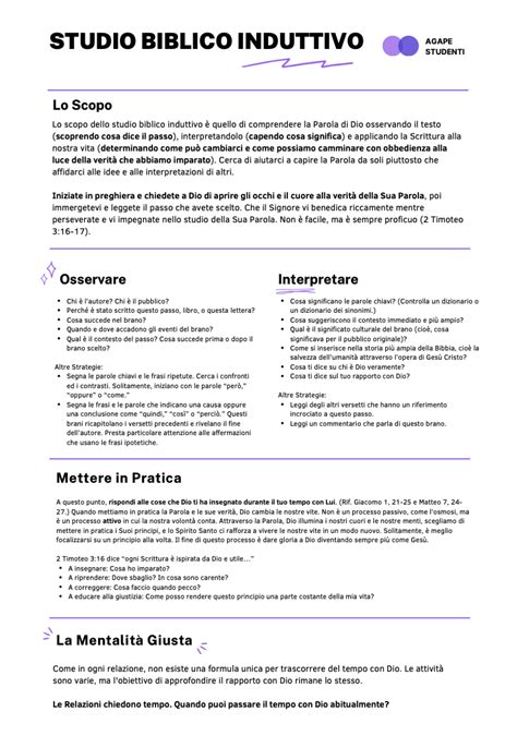 Infografica: Benefici dello studio biblico