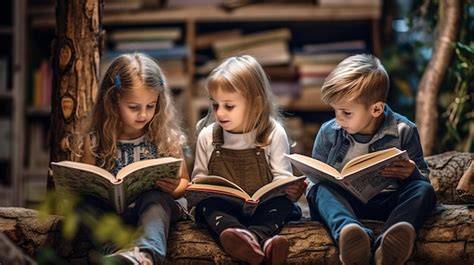 Foto di bambini che leggono una rivista missionaria o giocano insieme