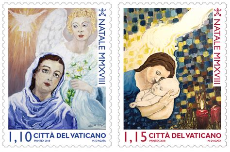 Francobolli natalizi del Vaticano o immagine di Marcello D'Agata