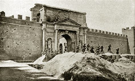 Fotografia di Porta Pia e la breccia, 20 settembre 1870
