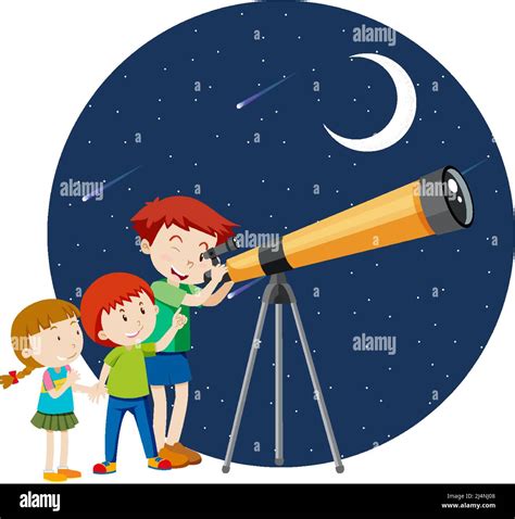 illustrazione di bambini che guardano il cielo o Gesù