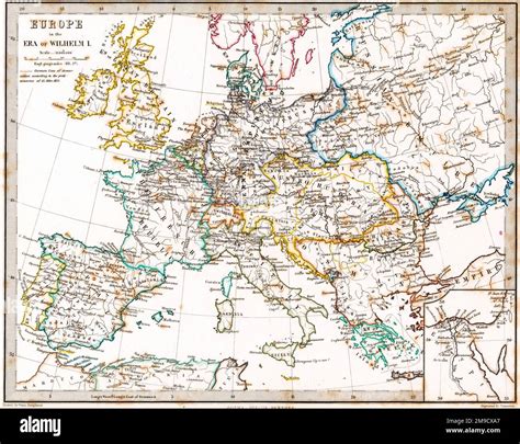 Mappa dell'Europa nel XIII secolo con evidenziata Viterbo