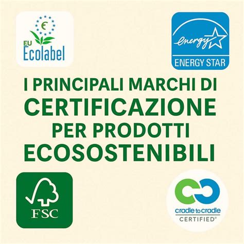Infografica che illustra i sigilli di certificazione per prodotti ecologici e la timeline di un'azienda con 30 anni di esperienza