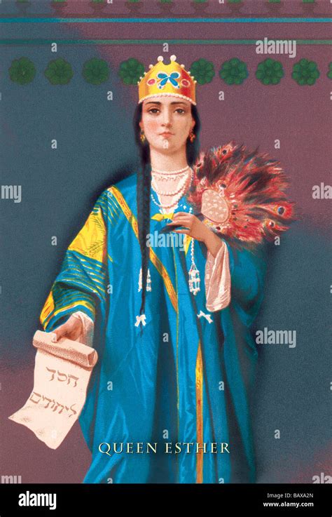 Illustrazione della regina Ester in preghiera.