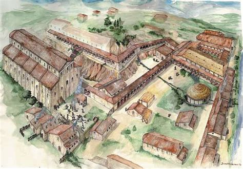Ricostruzione storica dell'abbazia nel X secolo