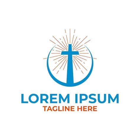Icona stilizzata di un rosario e di una chiesa con raggi di luce