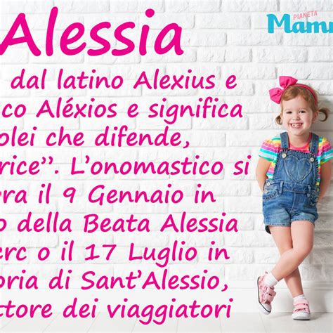 Santi Alessio e Alessia, infografica sul significato del nome Alessia e la sua data di onomastico