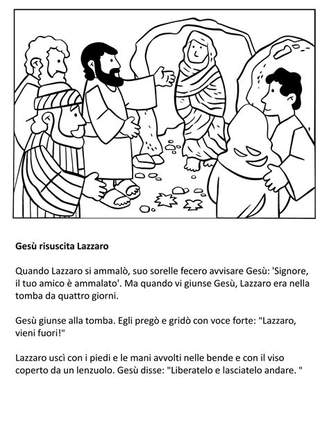 Gesù e Lazzaro, illustrazione religiosa