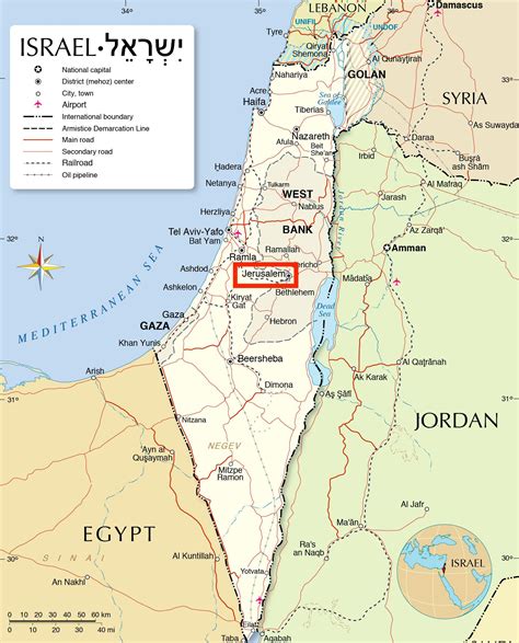 Mappa di Betania e Gerusalemme