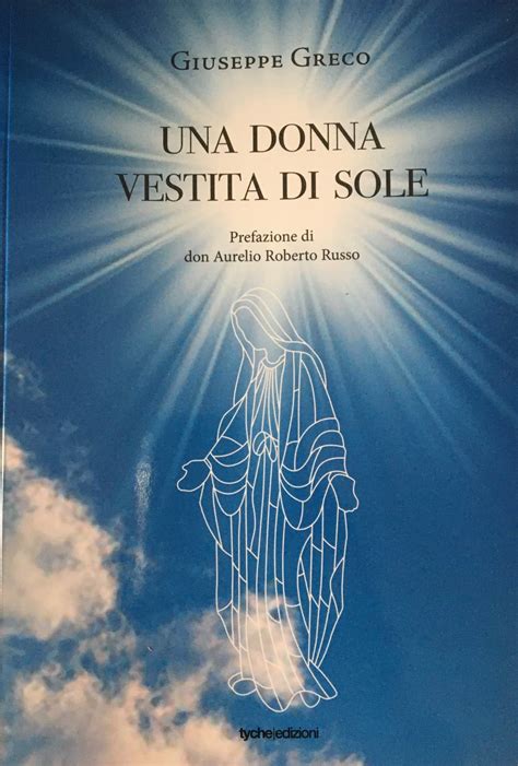Raffigurazione della Madonna vestita di sole, con i raggi di luce dalle mani