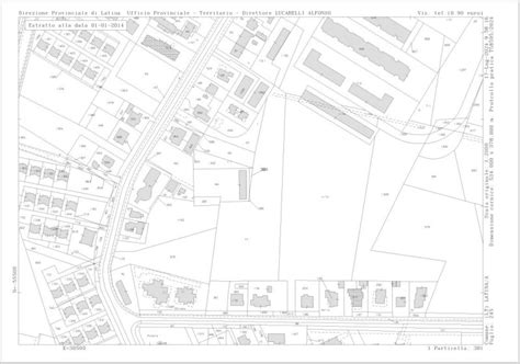 Mappa storica della zona di Fornacette con l'indicazione della posizione della chiesa