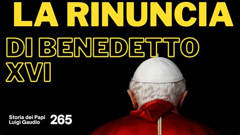 Documento o testo con la rinuncia di Benedetto XVI in latino