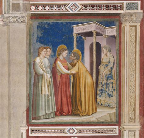 Affresco della Visitazione di Maria a Elisabetta