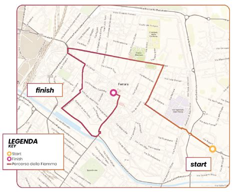 Mappa che mostra il percorso della scultura dalla produzione in Italia a Bruges