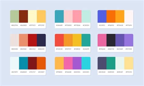 Palette di colori natalizi classici e moderni per mandala