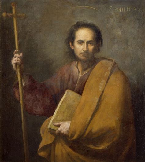 Rappresentazione di San Filippo Apostolo con la croce decussata
