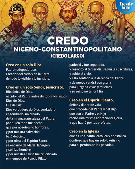 rappresentazione del credo niceno-costantinopolitano