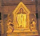 Illustrazione del Velo della Vergine a Chartres nel suo reliquiario