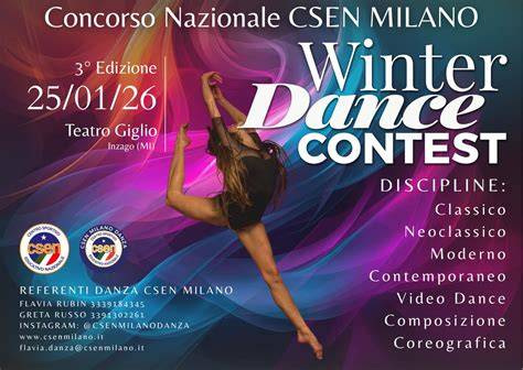Infografica sui premi e le categorie di un concorso di danza