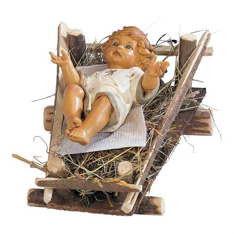 Bambino Gesù in una culla