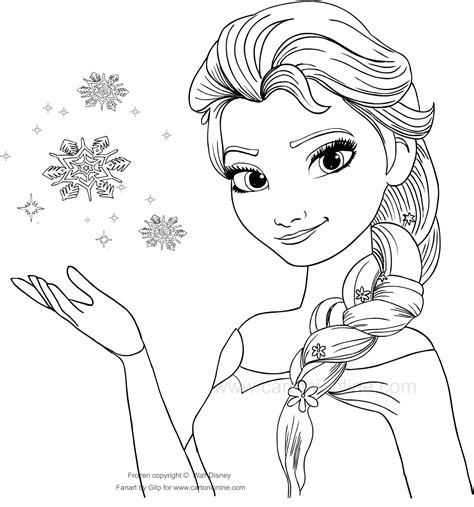 immagine stilizzata del personaggio di Elsa di Frozen