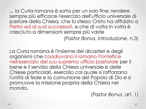 Schema organizzativo della Curia Romana con il Pontificio Consiglio della Cultura