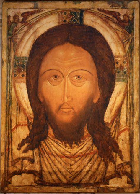 Ricostruzione o icona del Mandylion (Immagine di Edessa) o del Volto Santo di Gesù.