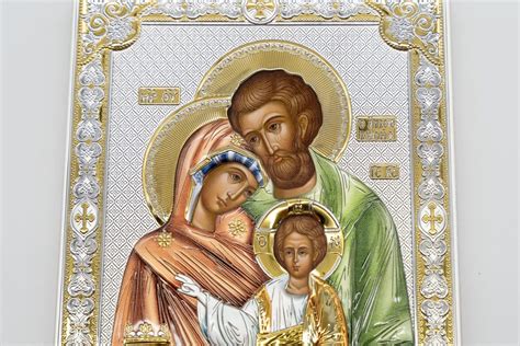 Icona della Sacra Famiglia o un quadretto con angeli