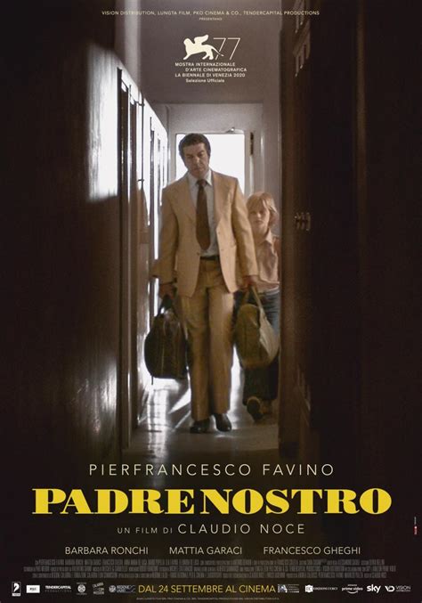 Locandina ufficiale del film Padrenostro con Pierfrancesco Favino e Mattia Garaci