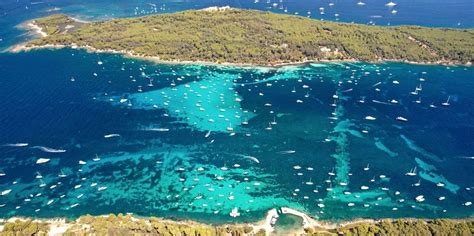 Mappa dell'arcipelago di Lérins con indicazione di Cannes