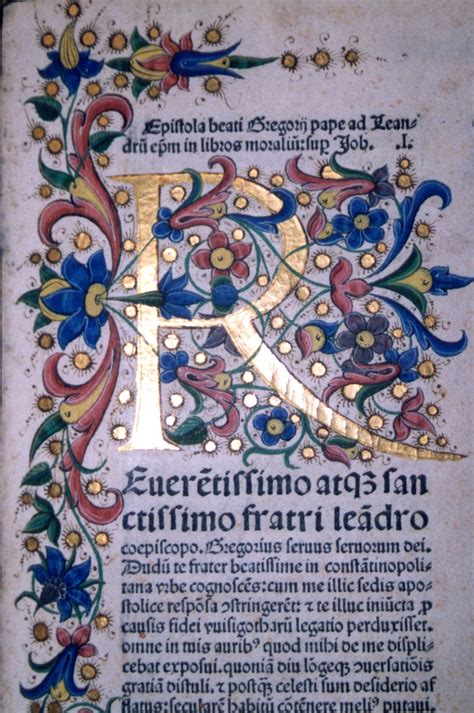 Tematica: Pagina miniata di una mariegola veneziana con calligrafia storica
