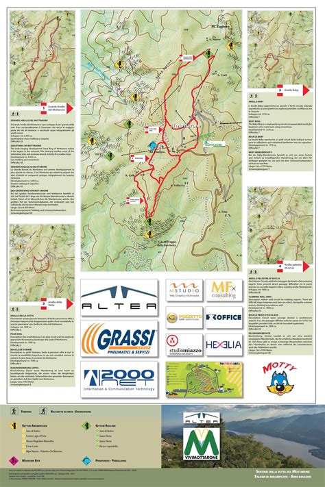 Mappa sentieri con Rifugio Orso Bruno evidenziato