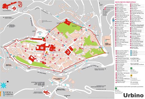 Mappa dell'itinerario