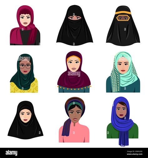 illustrazione di diverse figure religiose musulmane tradizionali