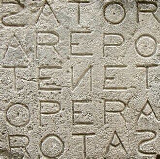 Graffito del Quadrato del Sator rinvenuto a Pompei