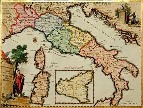 Mappa dell'Italia medievale con evidenziata Viterbo