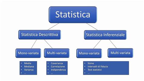 infografica sui fondamenti della statistica descrittiva e inferenziale
