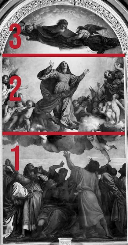 dettaglio degli apostoli nell'Assunta di Tiziano
