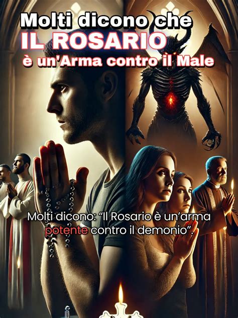 Immagine simbolica del Rosario come scudo o arma spirituale