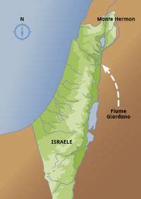 Mappa della regione di Cesarea di Filippo con il Monte Hermon sullo sfondo