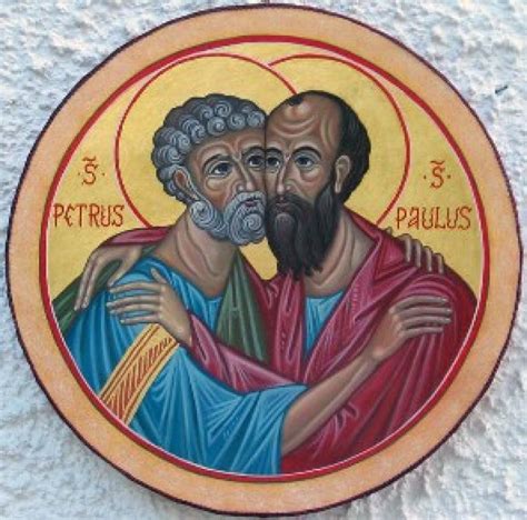 Mosaico raffigurante i Santi Pietro e Paolo
