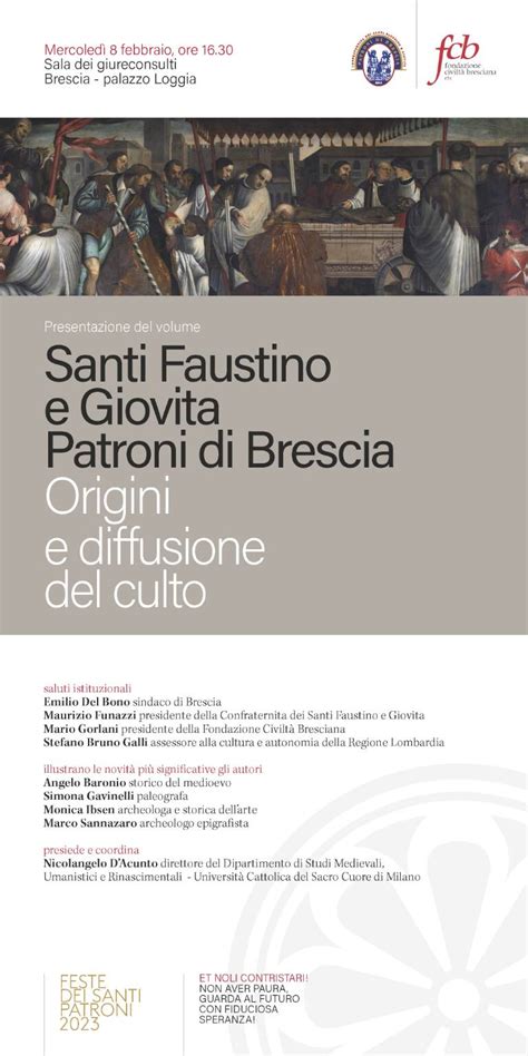 Infografica sulla cronologia dei lavori di ristrutturazione della Chiesa dei Santi Faustino e Giovita