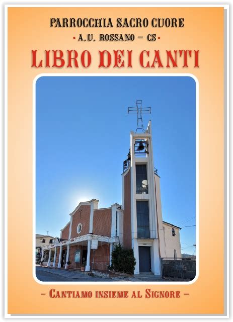 Copertina di un libro di canti liturgici per la diocesi