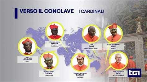Mappa interattiva della provenienza dei cardinali elettori in un conclave