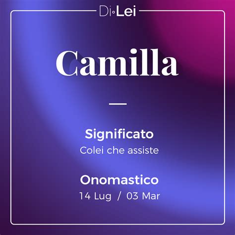 Infografica sulla diffusione del nome Camilla in Italia per regione