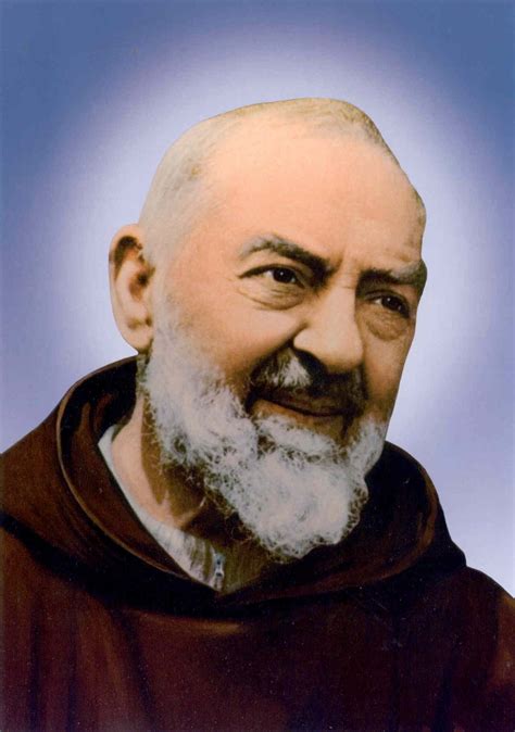 Ritratto di Padre Pio da Pietrelcina in abiti francescani