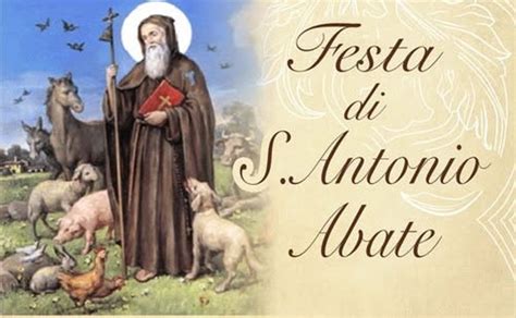 Una rappresentazione artistica di Sant'Antonio Abate che lega i nodi della corda da preghiera.
